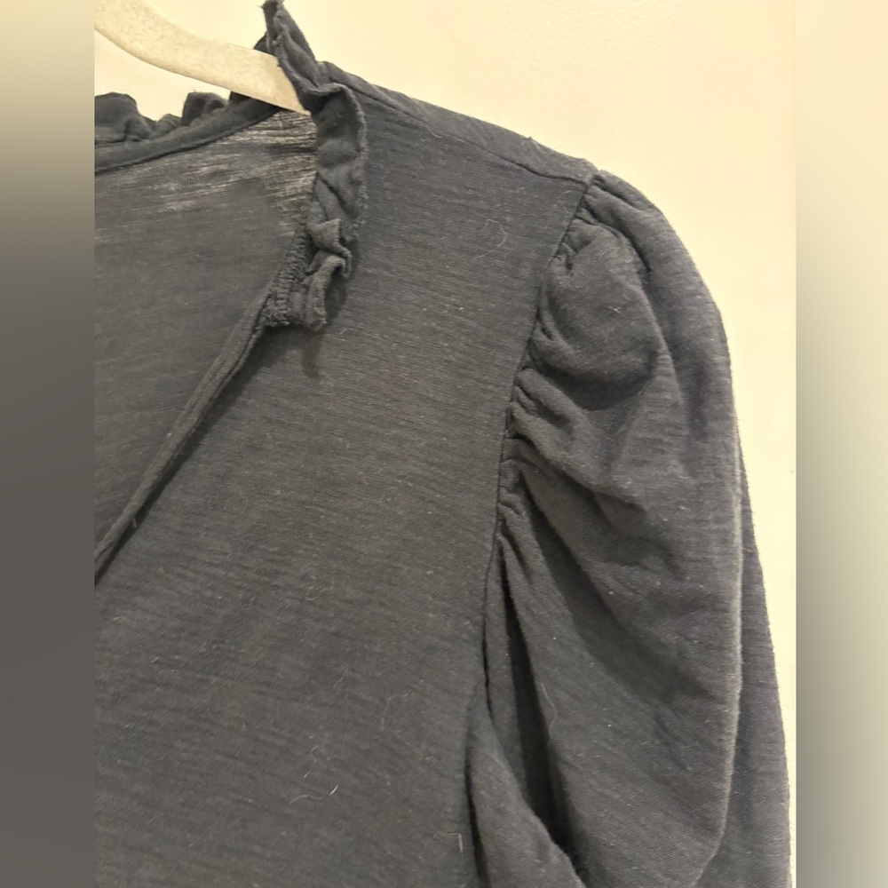NATION LTD Tamira Elizabethan Long Sleeve Tee – Size S – Black - Picture 9 of 13